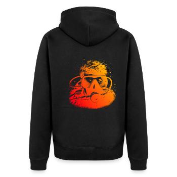Scuba Diver Scuba Diver Scuba Diving - Unisex Premium Organic Zip Hoodie - black - Back - Nico (187cm)