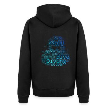 Tauchen Scuba Diver Scuba Tauchen Diving - Veste à capuche bio Premium Unisexe - noir - Dos - Nico (187cm)