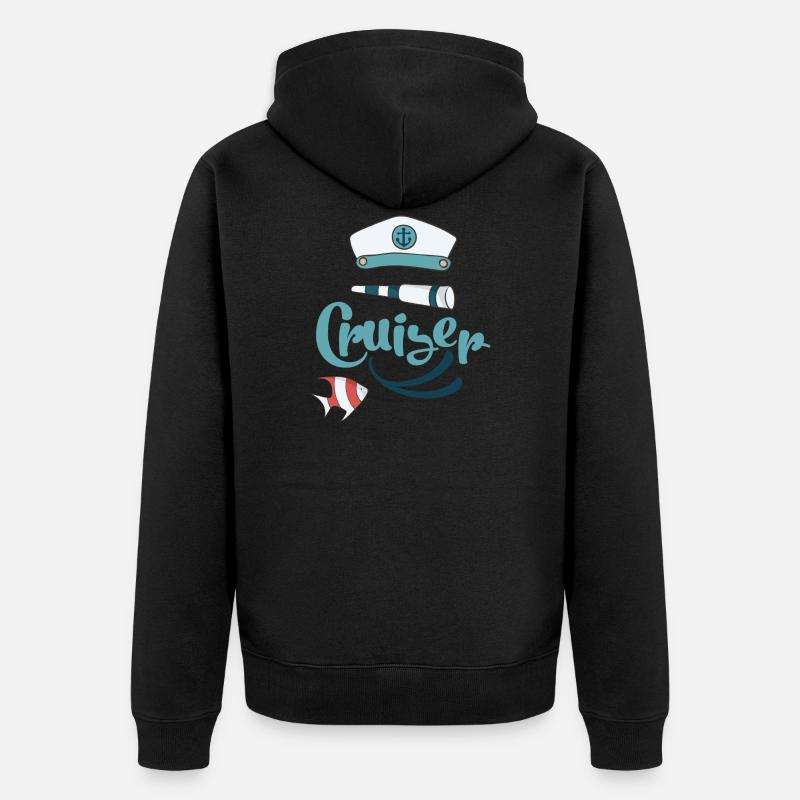 croisière - Veste à capuche bio Premium Unisexe - noir