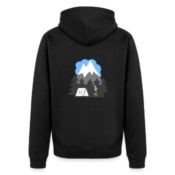 NATURE TENTES MONTAGNE HEAVEN - Veste à capuche bio Premium Unisexe - noir - Dos - Nico (187cm)