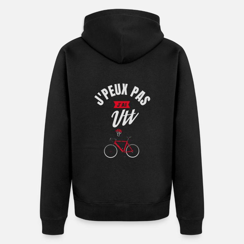 J'Peux Pas j'Ai Vtt - Veste à capuche bio Premium Unisexe - noir