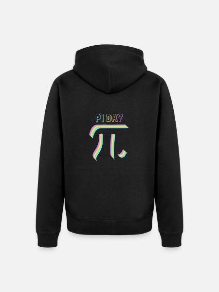 Math Pi symbole Pi - Veste à capuche bio Premium Unisexe - noir