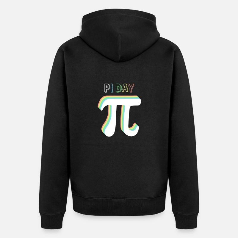 Math Pi symbole Pi - Veste à capuche bio Premium Unisexe - noir