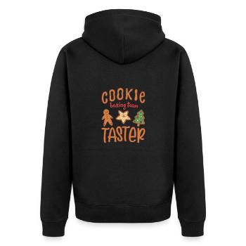 Cuisson de biscuits Équipe de cuisson Biscuits de dégustation - Veste à capuche bio Premium Unisexe - noir - Dos - Nico (187cm)