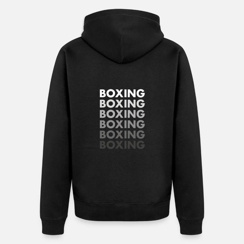 Boxe sportive - Veste à capuche bio Premium Unisexe - noir