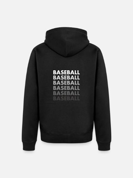 Sports Baseball - Unisex Premium Organic Zip Hoodie - black