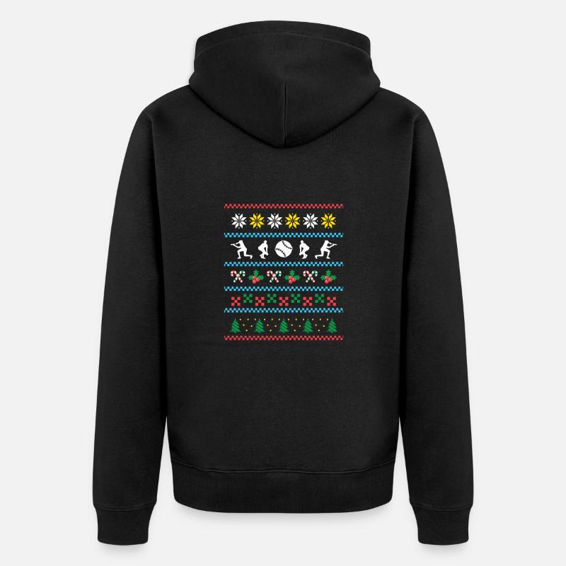 Sport X-Mas Noël Baseball - Veste à capuche bio Premium Unisexe - noir