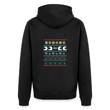 Sport X-Mas Course de Noël - Veste à capuche bio Premium Unisexe - noir - Dos - Nico (187cm)