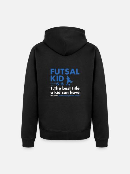 Sport Kid Definition Futsal - Unisex Premium Organic Zip Hoodie - black