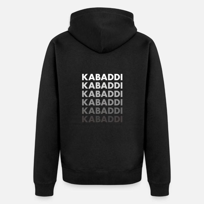 Sport Kabaddi - Veste à capuche bio Premium Unisexe - noir