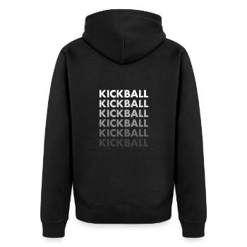 Kickball sportif - Veste à capuche bio Premium Unisexe - noir - Dos - Nico (187cm)