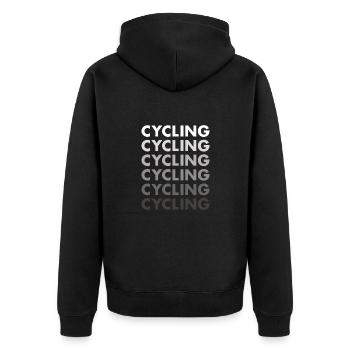 Cyclisme sportif - Veste à capuche bio Premium Unisexe - noir - Dos - Nico (187cm)