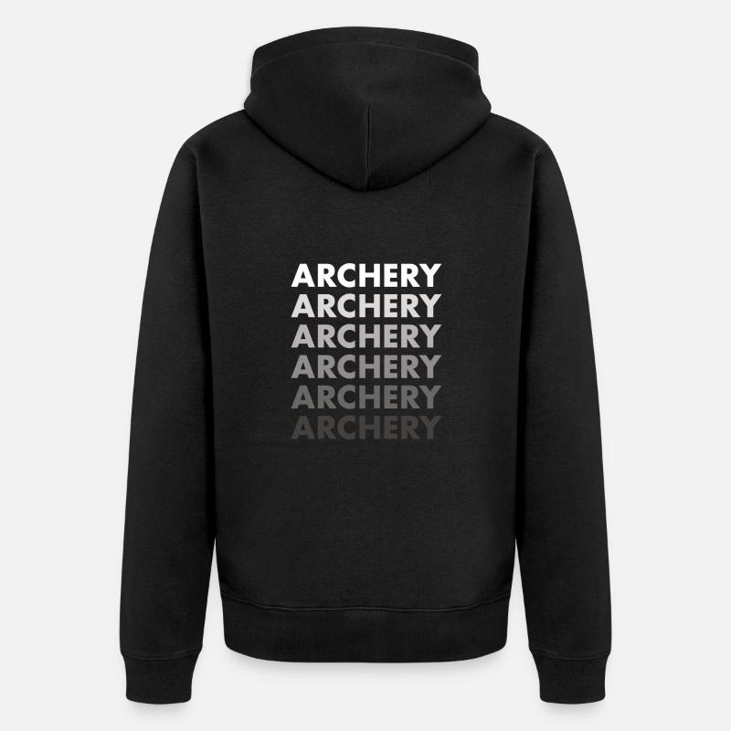 Tir à l’arc sportif - Veste à capuche bio Premium Unisexe - noir