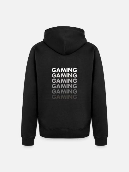 Gamer Gaming - Unisex Premium Organic Zip Hoodie - black