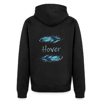Flotter - Veste à capuche bio Premium Unisexe - noir - Dos - Nico (187cm)