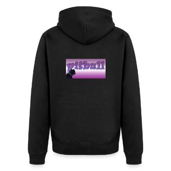 logo - Veste à capuche bio Premium Unisexe - noir - Dos - Nico (187cm)