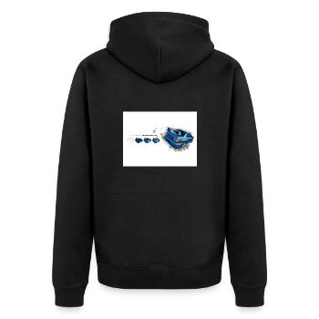 Sub Design - Veste à capuche bio Premium Unisexe - noir - Dos - Nico (187cm)