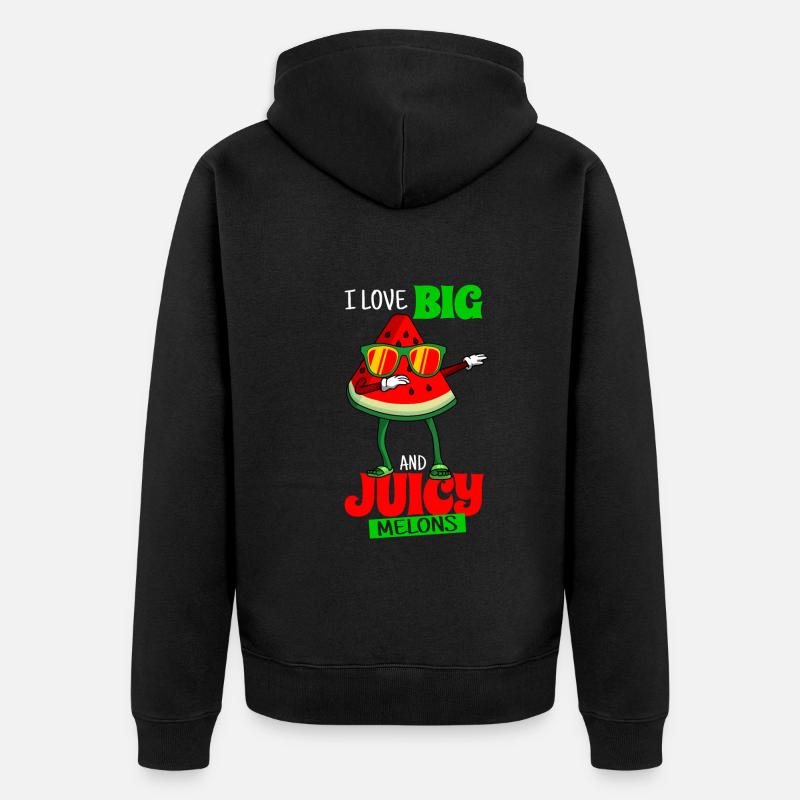 Pastèque - Veste à capuche bio Premium Unisexe - noir