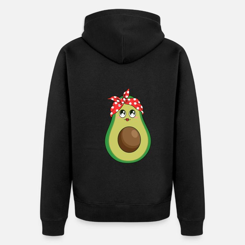 Avocat Bandana végétalien - Veste à capuche bio Premium Unisexe - noir