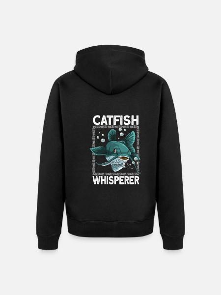 catfish - Unisex Premium Organic Zip Hoodie - black