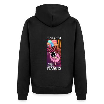 Astronautes de Planet Girl Ballerina - Veste à capuche bio Premium Unisexe - noir - Dos - Nico (187cm)