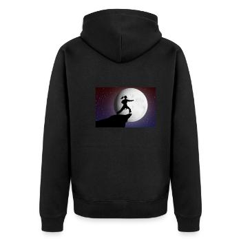 Taekwondo Filles Karaté Taekwondo Cadeau - Veste à capuche bio Premium Unisexe - noir - Dos - Nico (187cm)