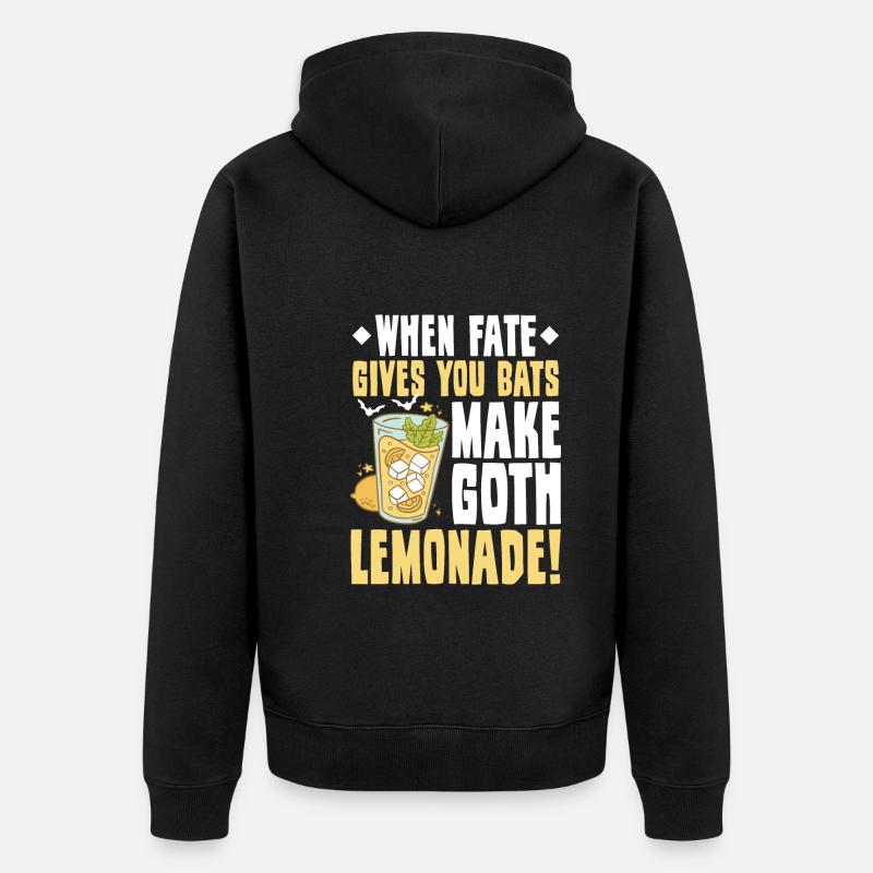 Goth Emo - Unisex Premium Bio Zip Hoodie - Schwarz