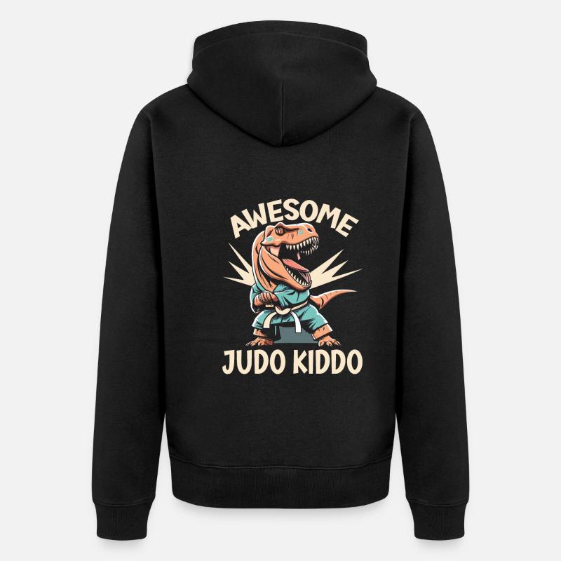 Judo - Veste à capuche bio Premium Unisexe - noir