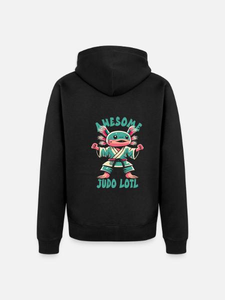 Judo - Unisex Premium Organic Zip Hoodie - black