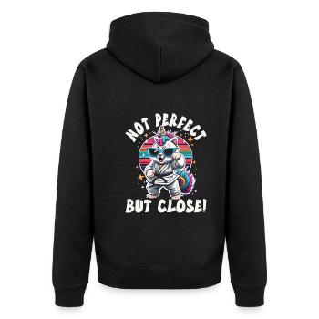 Arts martiaux Enfants - Veste à capuche bio Premium Unisexe - noir - Dos - Nico (187cm)