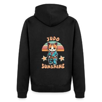 Judo - Veste à capuche bio Premium Unisexe - noir - Dos - Nico (187cm)