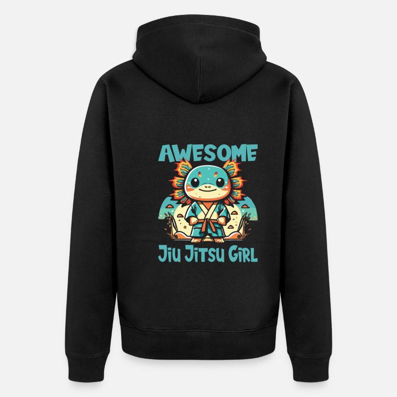 Jiu Jitsu - Unisex Premium Bio Zip Hoodie - Schwarz