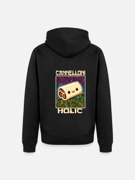 Italienisches Essen - Unisex Premium Bio Zip Hoodie - Schwarz