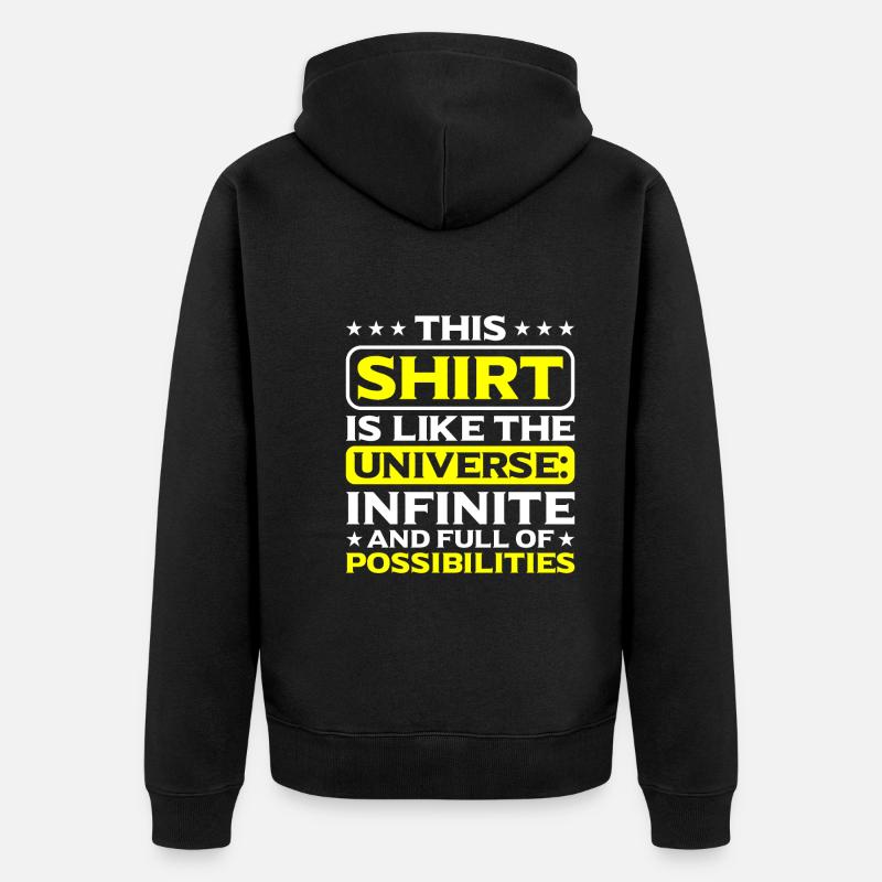Philosophie - Unisex Premium Bio Zip Hoodie - Schwarz