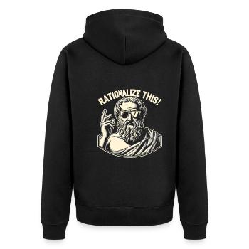 Philosophie - Veste à capuche bio Premium Unisexe - noir - Dos - Nico (187cm)