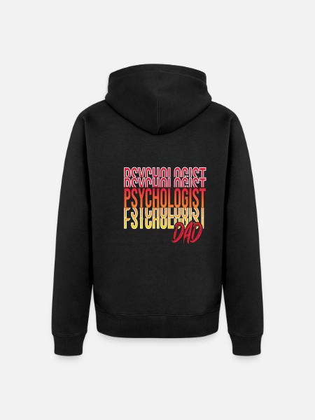 Psychologist - Unisex Premium Organic Zip Hoodie - black