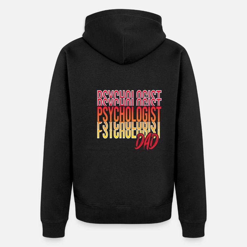 Psychologue - Veste à capuche bio Premium Unisexe - noir