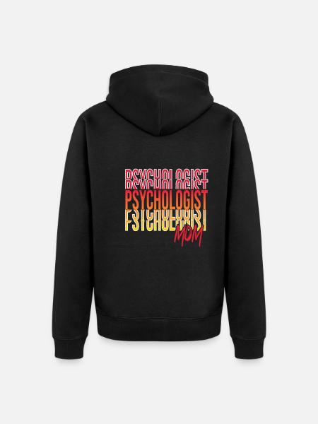 Psychologist - Unisex Premium Organic Zip Hoodie - black