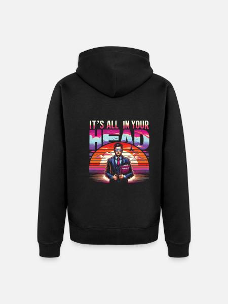 Psychologist - Unisex Premium Organic Zip Hoodie - black