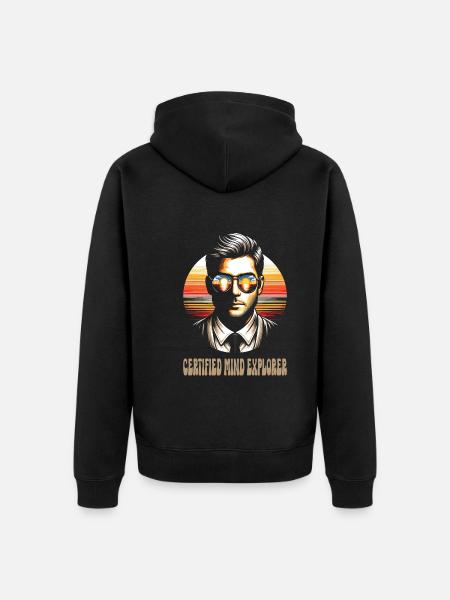 Psychologist - Unisex Premium Organic Zip Hoodie - black