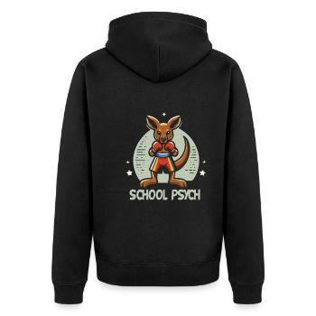 Psychologue - Veste à capuche bio Premium Unisexe - noir - Dos - Nico (187cm)