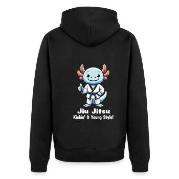 Jiu Jitsu - Veste à capuche bio Premium Unisexe - noir - Dos - Nico (187cm)