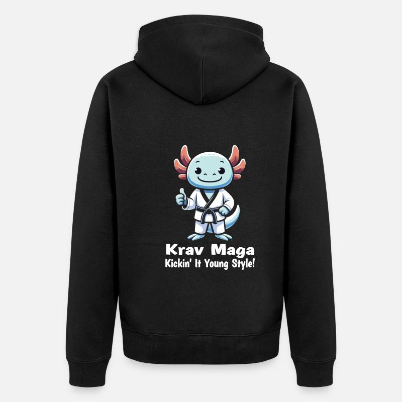 Krav Maga - Veste à capuche bio Premium Unisexe - noir