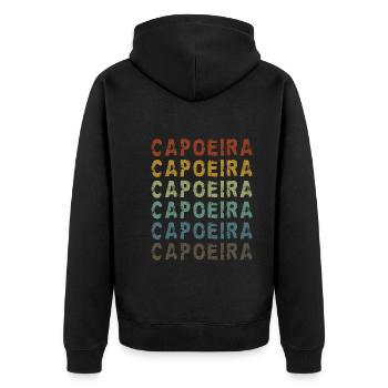 Capoeira - Veste à capuche bio Premium Unisexe - noir - Dos - Nico (187cm)