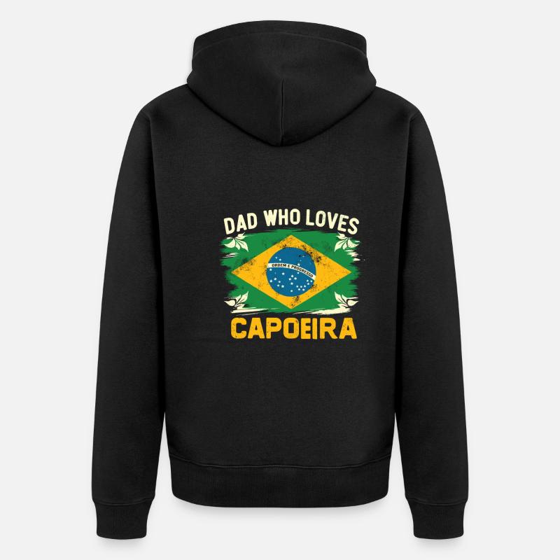 Capoeira - Veste à capuche bio Premium Unisexe - noir