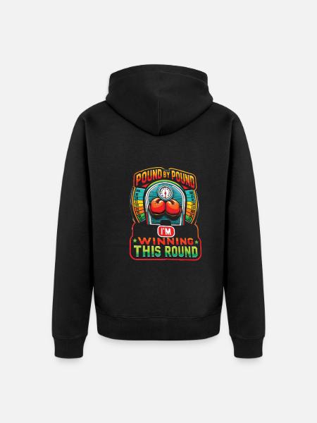 Decrease - Unisex Premium Organic Zip Hoodie - black