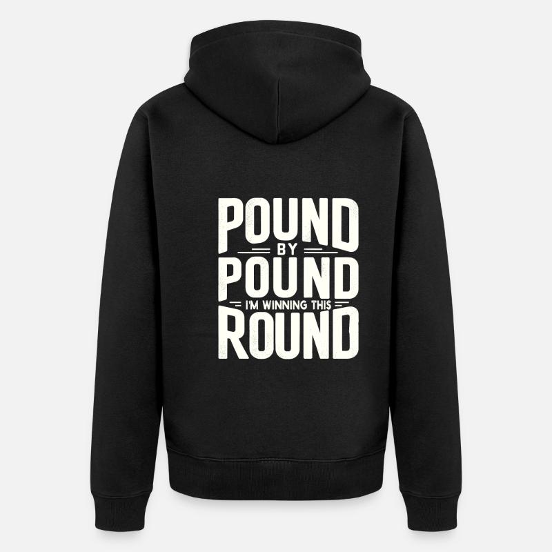 Decrease - Unisex Premium Organic Zip Hoodie - black