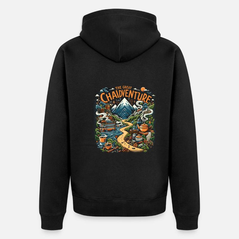 Chai - Veste à capuche bio Premium Unisexe - noir
