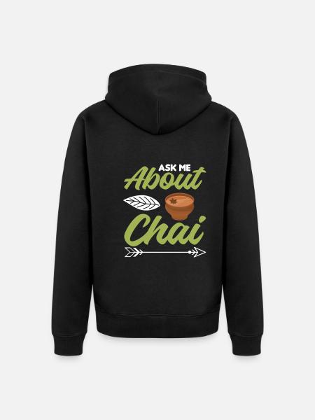Chai - Unisex Premium Organic Zip Hoodie - black