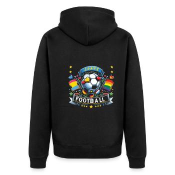 Football - Veste à capuche bio Premium Unisexe - noir - Dos - Nico (187cm)